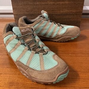 Kuru Women Chicane Teal Suede Mesh Outdoor Trail Hiking Shoe Size 9.5
